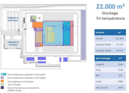 surface entrepôt tri-température 2