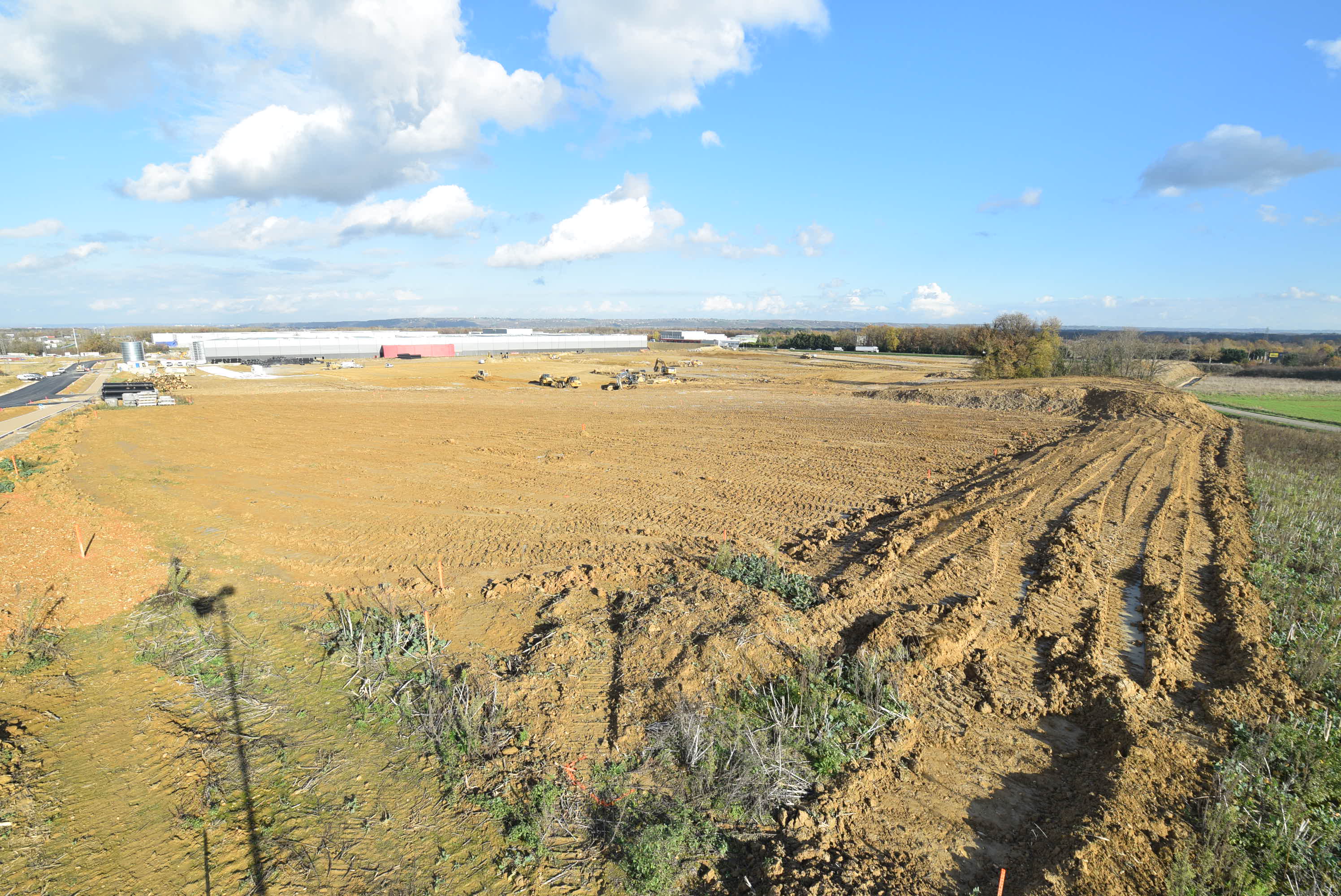 19 décembre 2018 – Terrassement du déblai au Sud Ouest