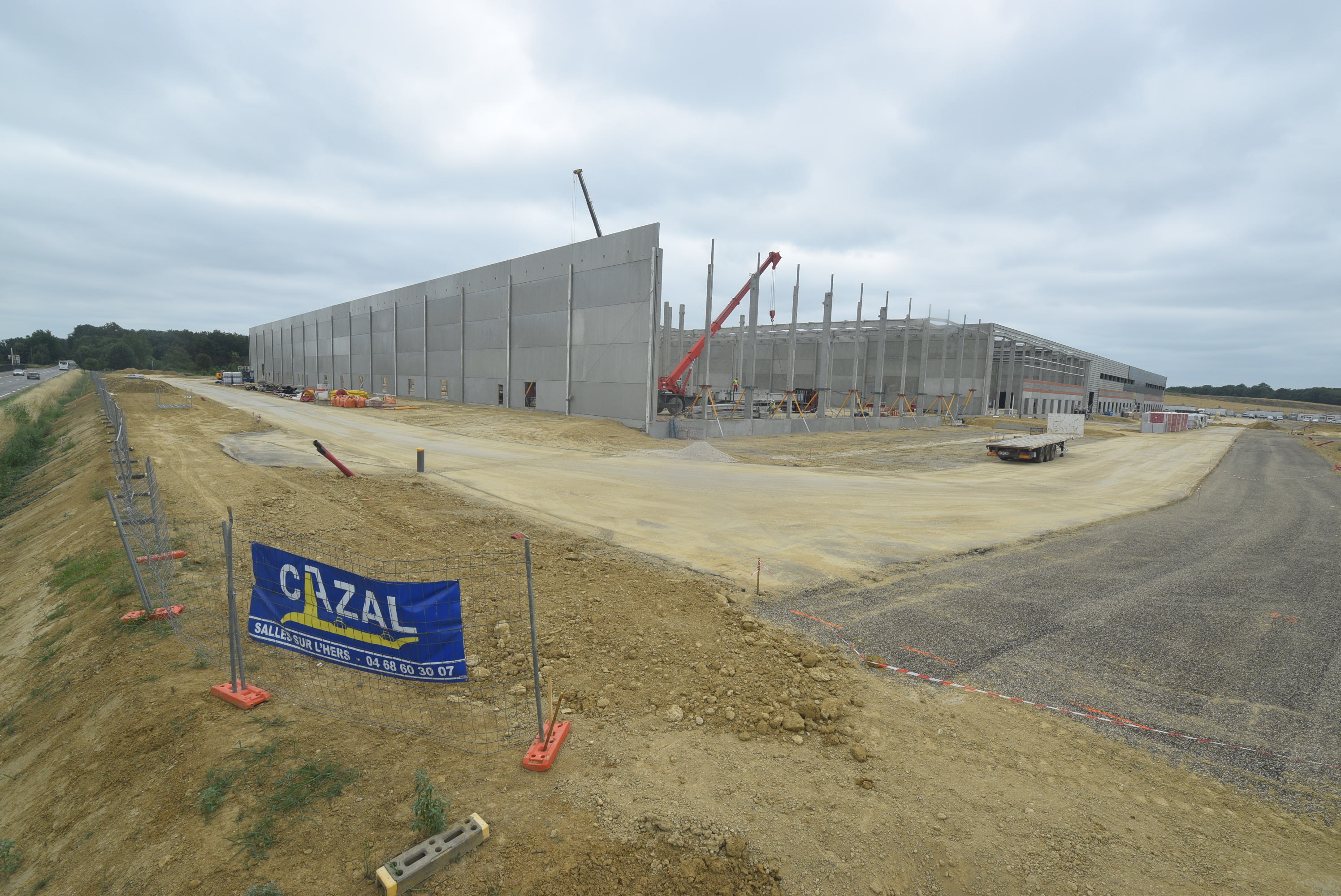 1er juillet – Finalisation du mur coupe-feu pignon Est