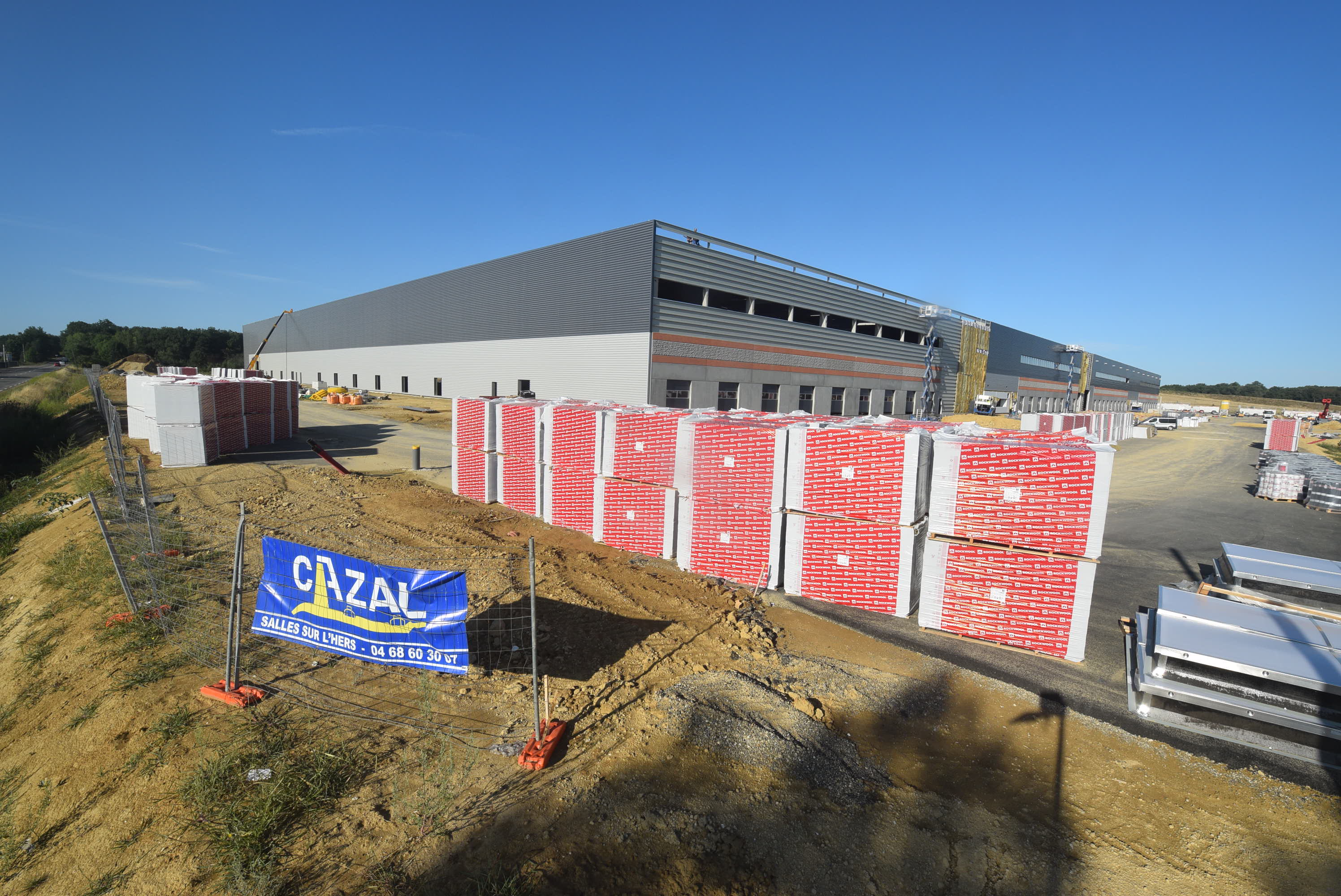 14 août – Pose bardage cellule 4 nord