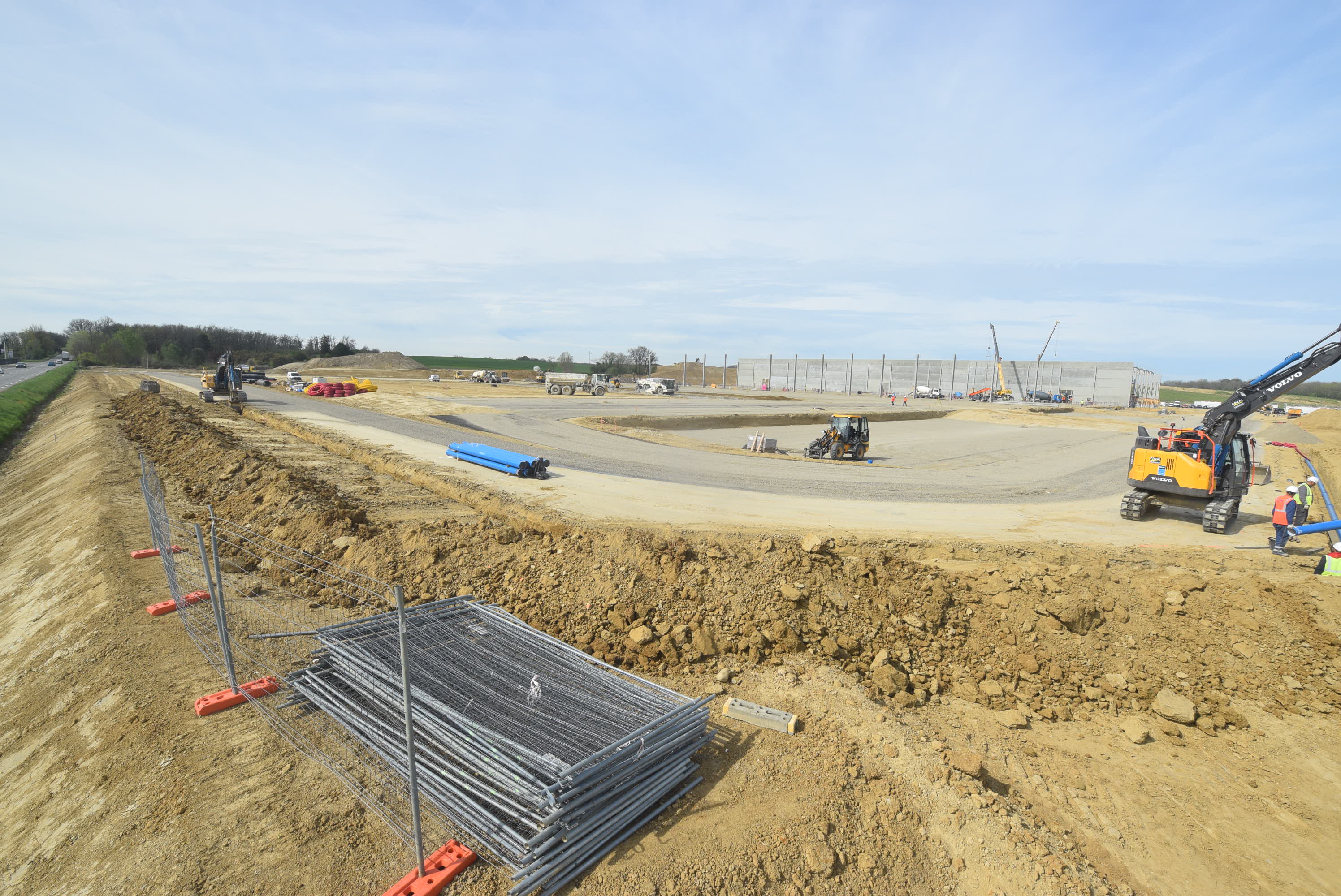 15 avril – Pose réseaux